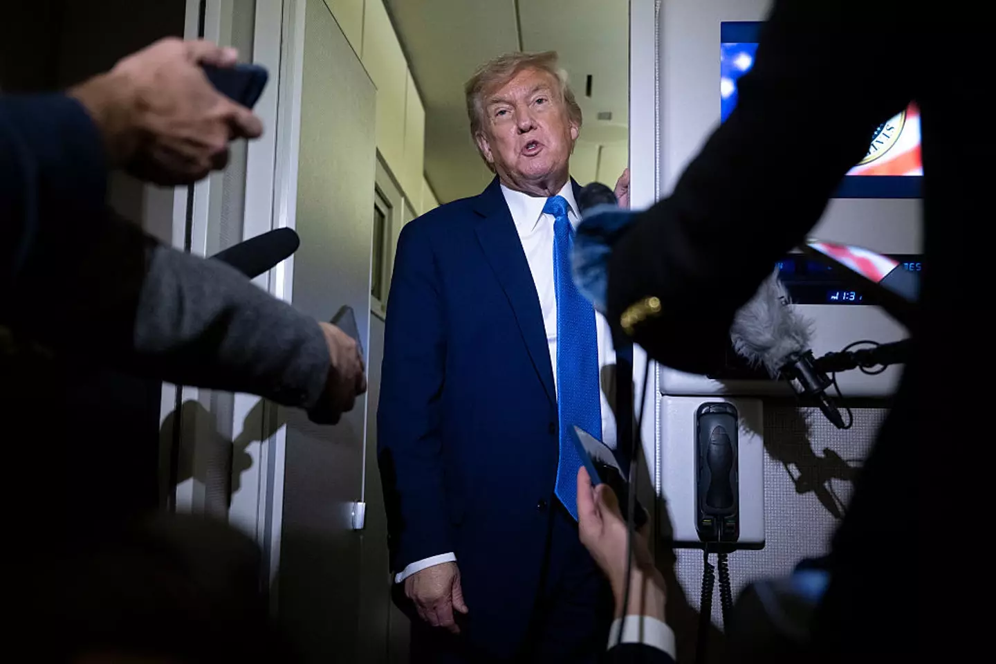 Trump initially announced the strikes on Truth Social (BRENDAN SMIALOWSKI/AFP via Getty Images)