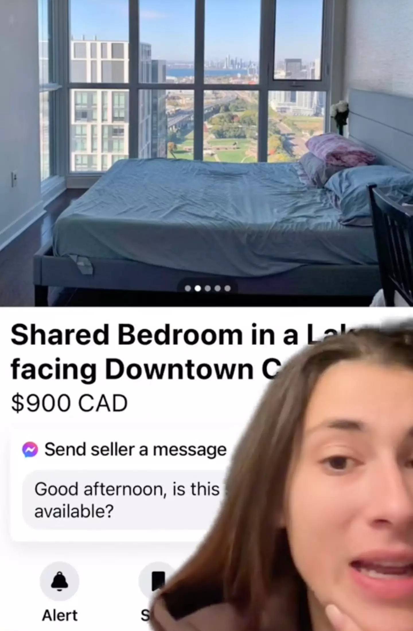 The listing is asking for the tenant to share the bed.