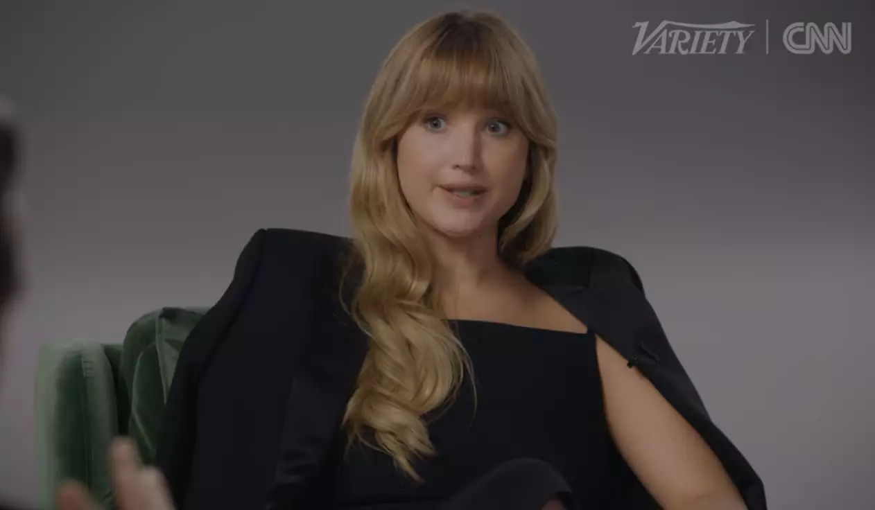Jennifer Lawrence shared her embarrassing story on the latest episode of Actors on Actors (Variety/Youtube)