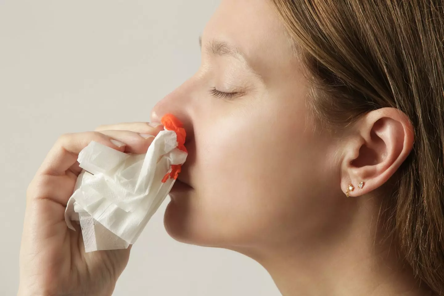 Getting a nosebleed when you orgasm might ruin the moment, but you can't help it (Getty Stock Image)