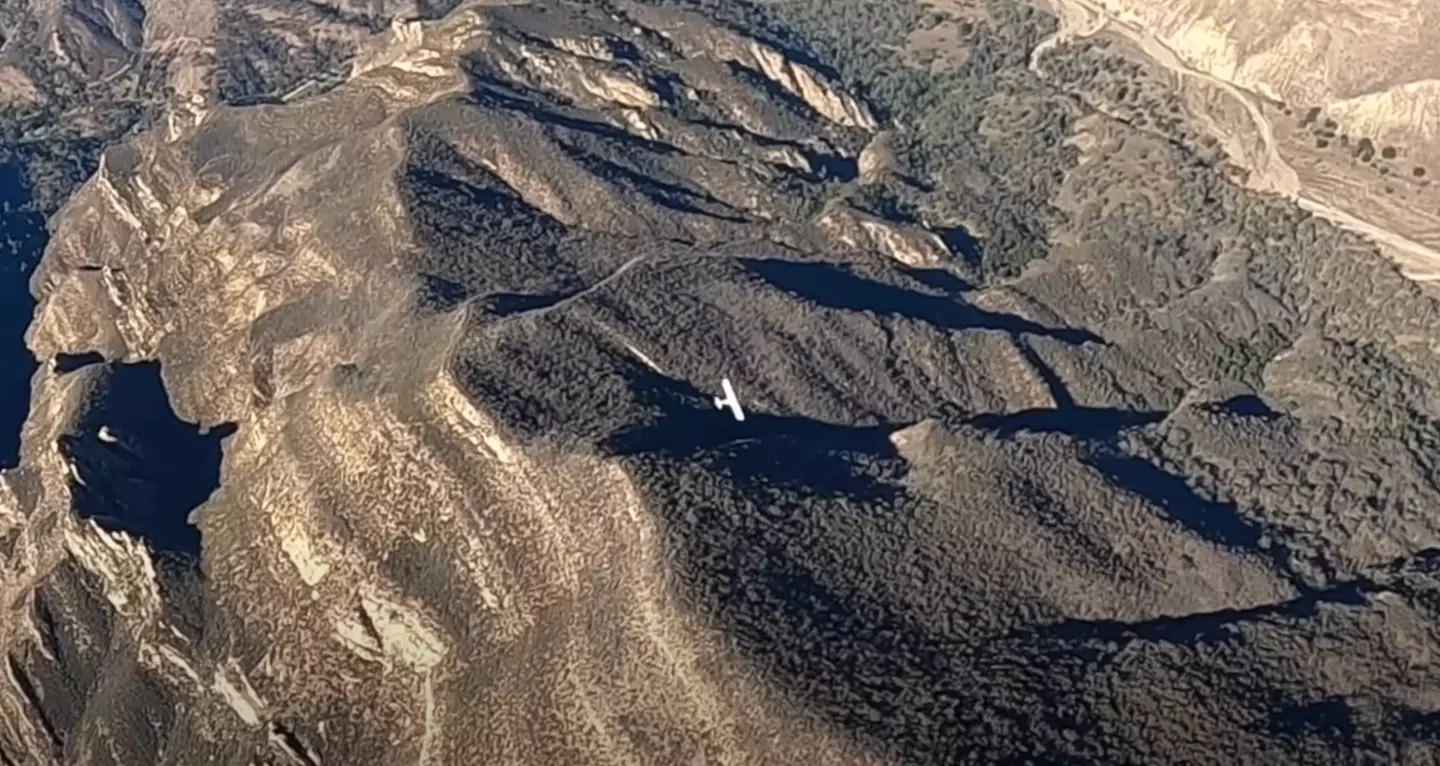 The plane crashed in California's Los Padres National Forest.