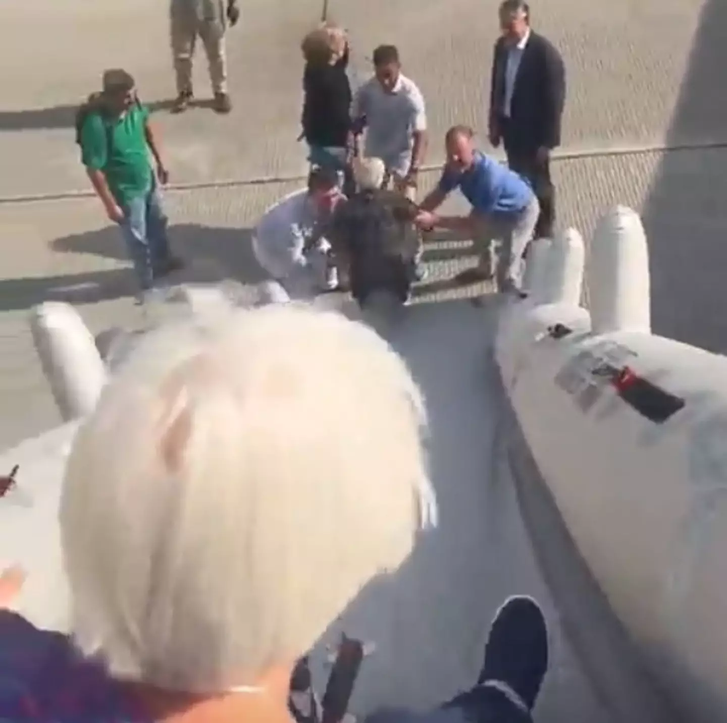 If it weren't for the plane having an emergency that needed passengers to leave then this would probably be pretty fun.