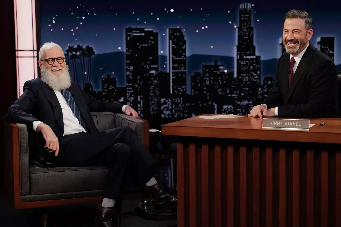 Letterman said Kimmel was doing okay (Randy Holmes/ABC via Getty Images)