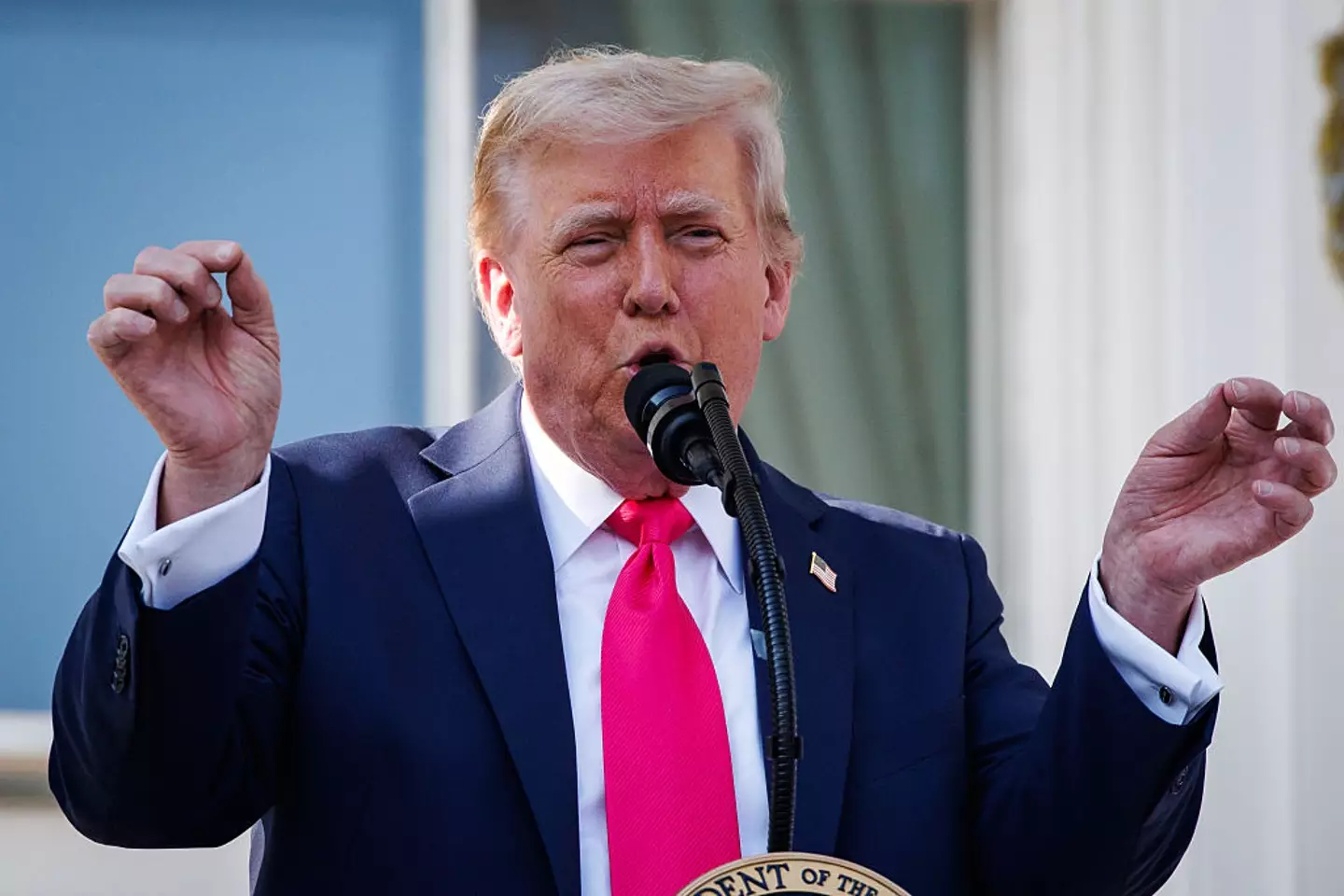 Donald Trump claimed Elon Musk has 'gone off the rails' and defended his 'big beautiful bill' (Samuel Corum/Getty Images)