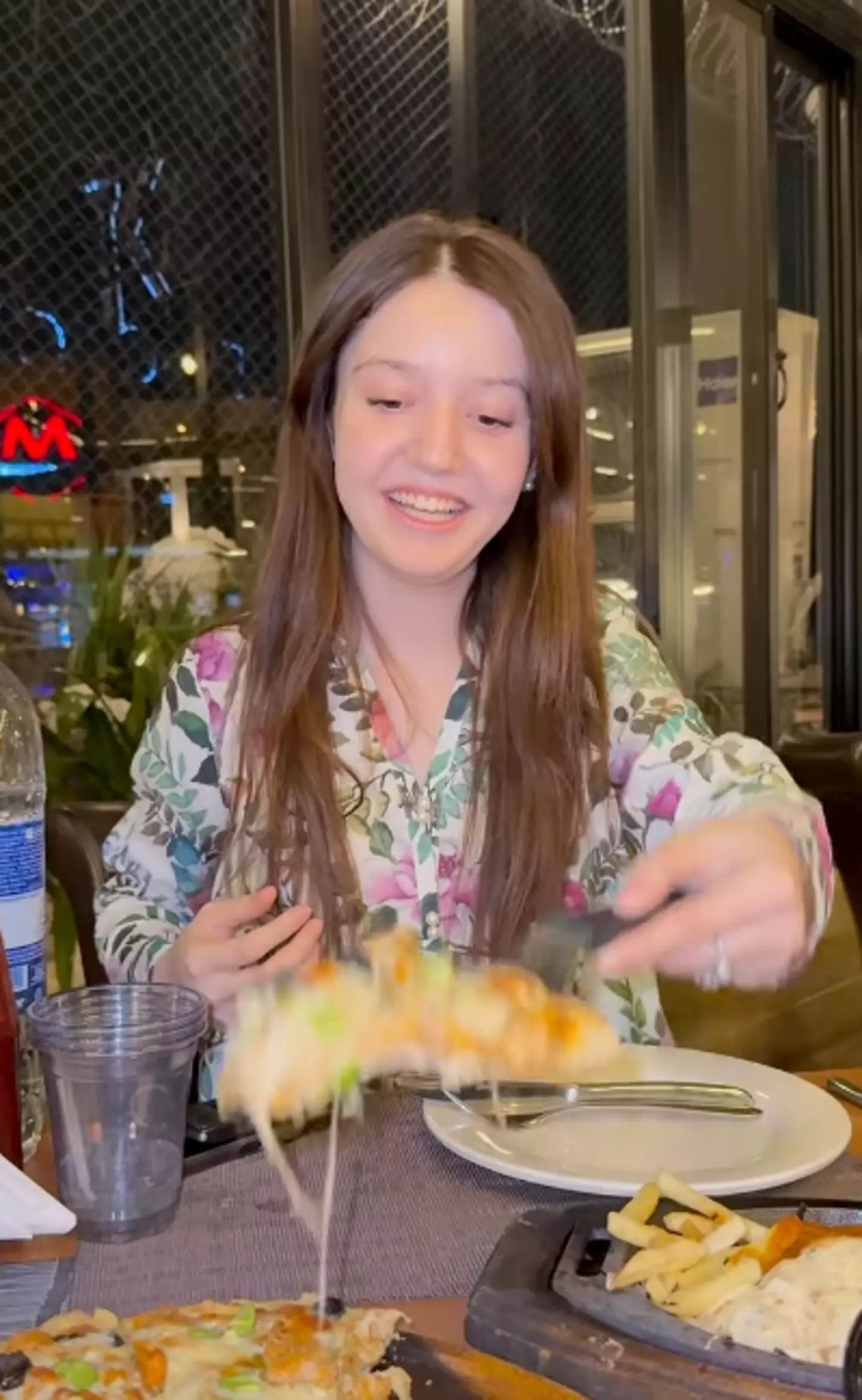 The teen posted family-friendly content (@sanayousaf22/Instagram)