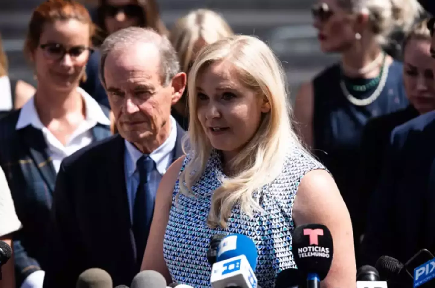 Virginia's family have issued a statement condmening Trump(Mark Kauzlarich/Bloomberg via Getty Images)