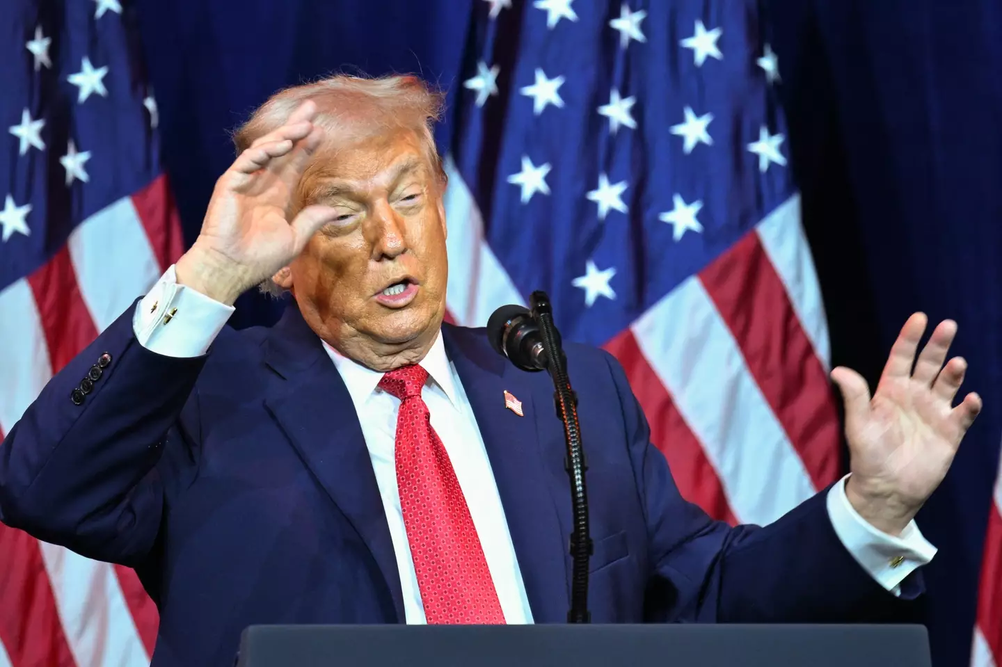 Trump questioned whether the midterms should even happen (NGAN / AFP via Getty Images)