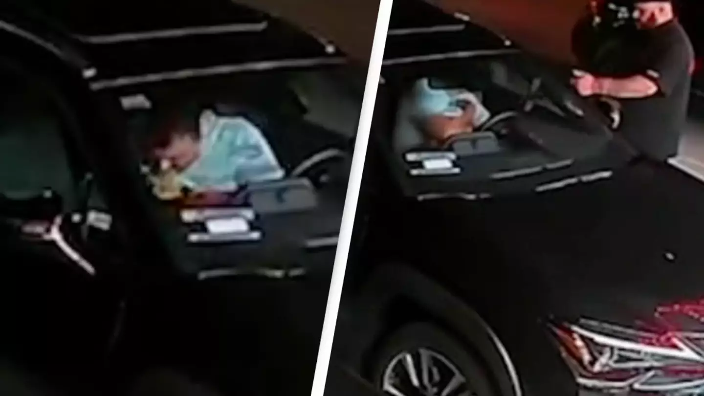 Customer warned to not eat food after delivery driver was caught on camera taking bites