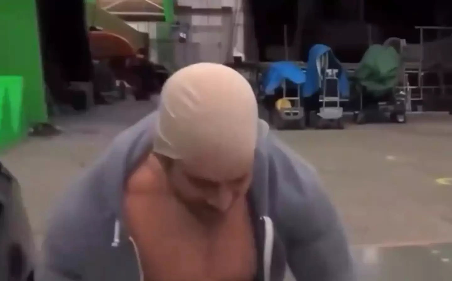 Walker dressed up as his pal while on set.