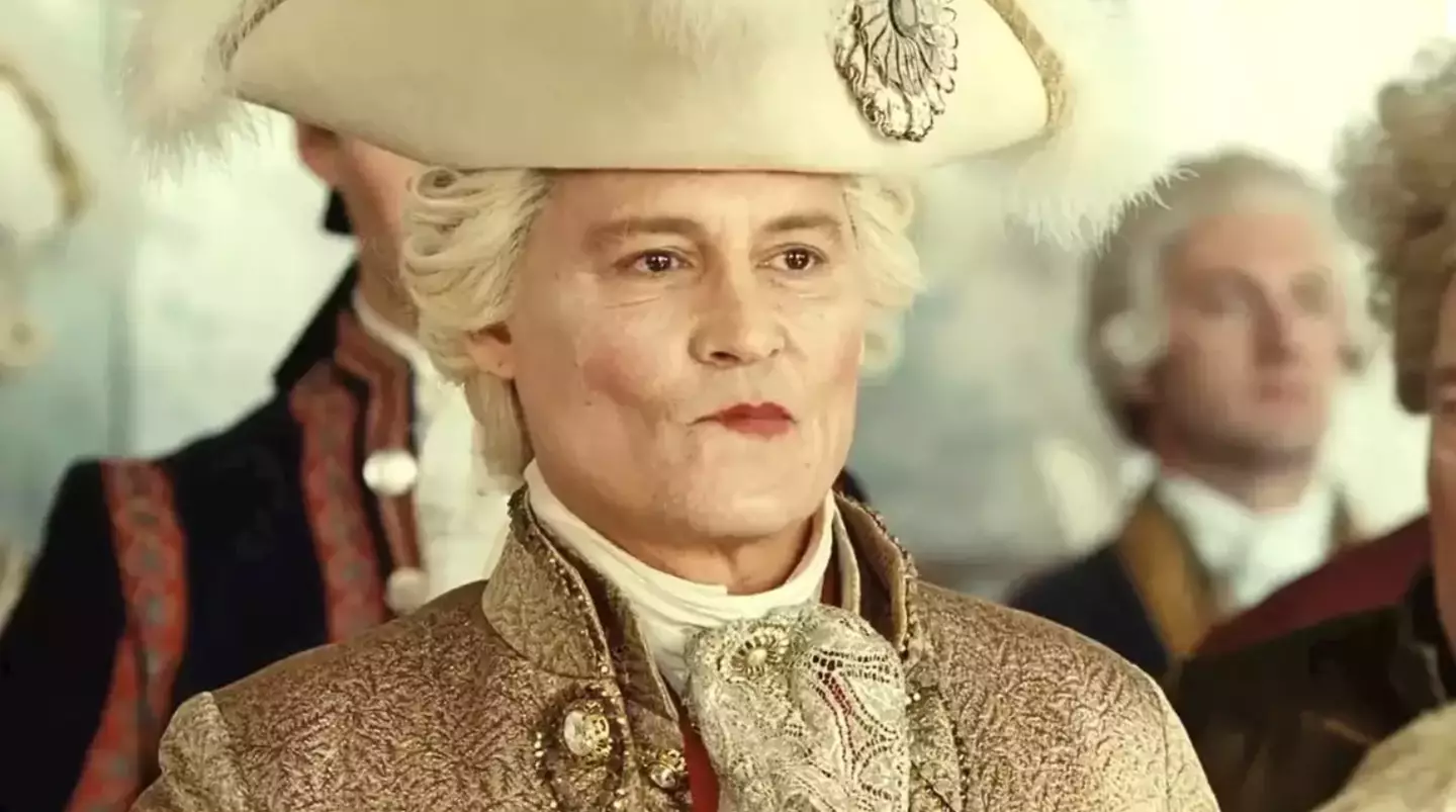 Johnny Depp stars as King Louis XV in Jeanne du Barry.