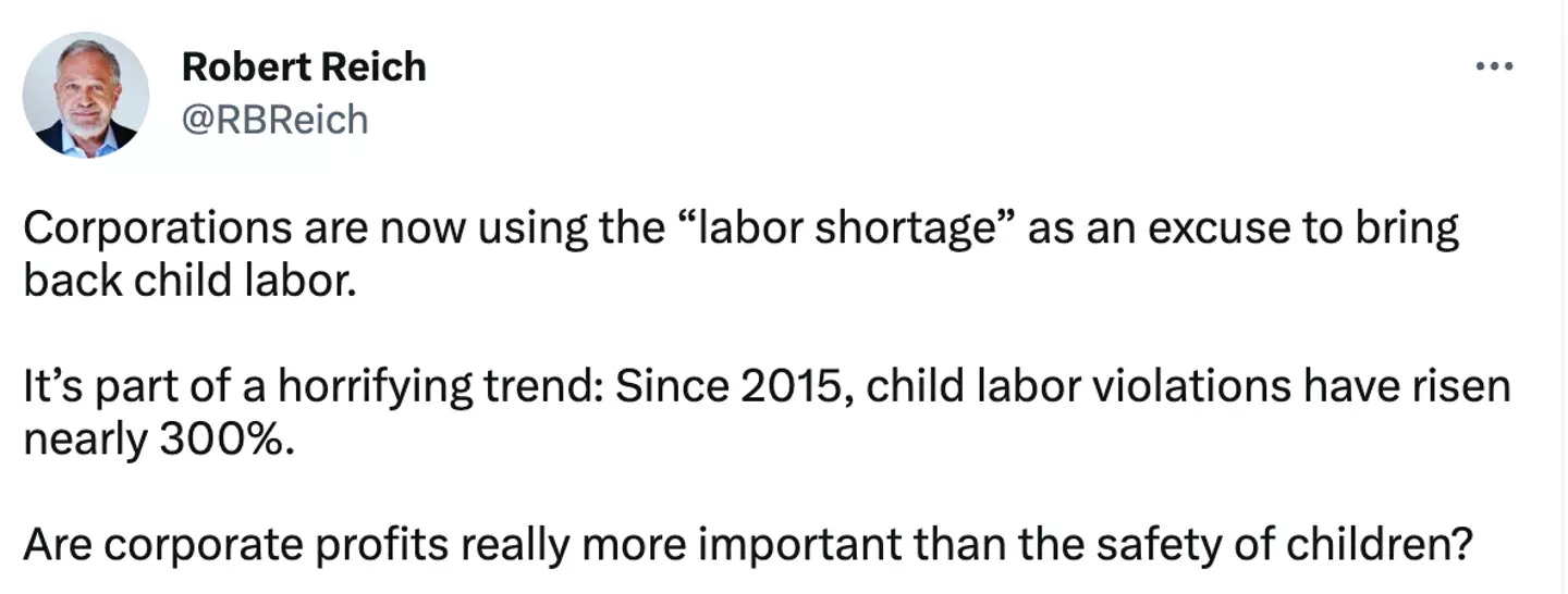 Some states have been rolling back on child labor laws.