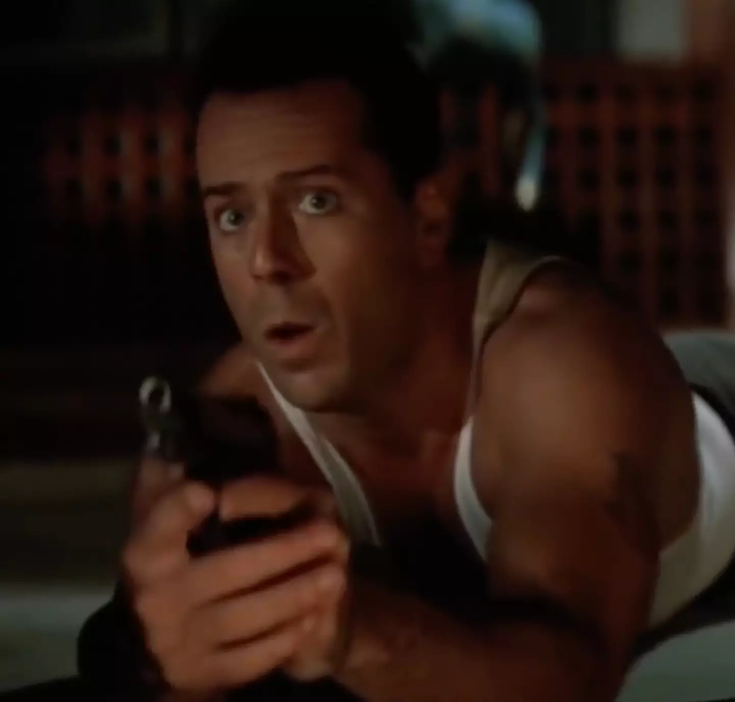 Bruce Willis as John McClane.