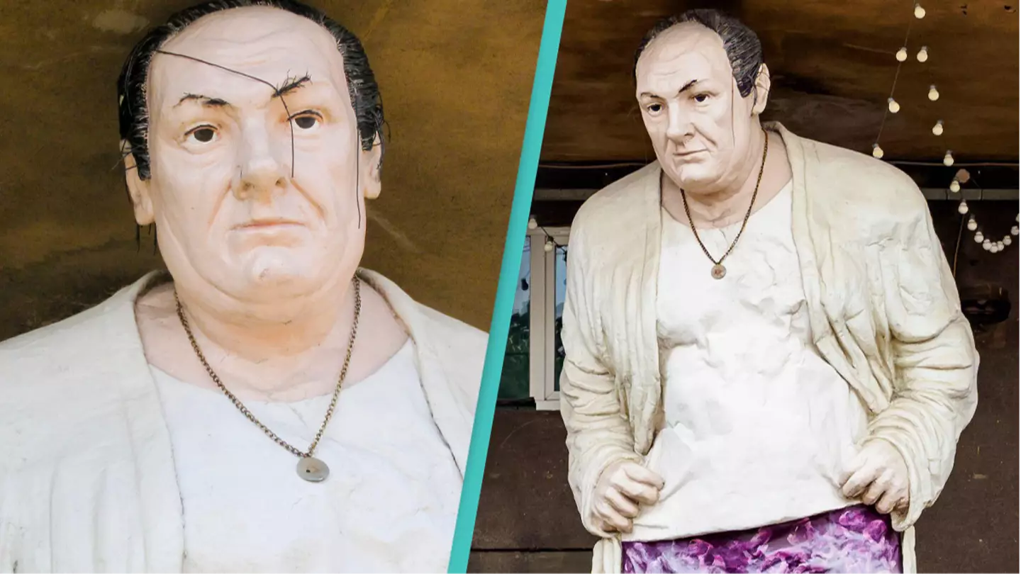 European capital welcomes visitors with giant statue of Tony Soprano at its train station