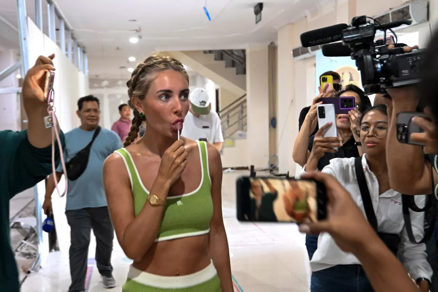 Blue's arrest garnered international attention (SONNY TUMBELAKA / AFP via Getty Images)