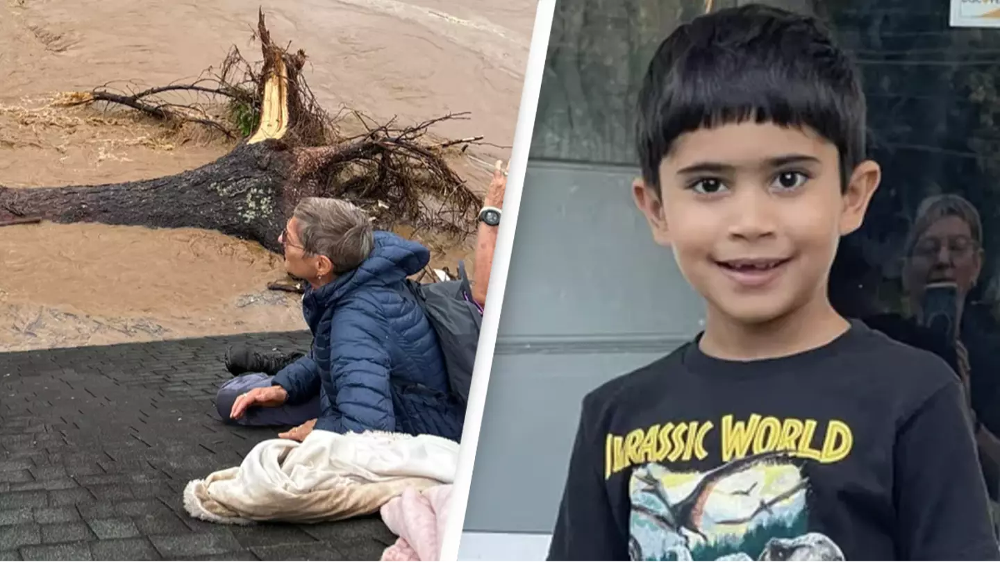 Heartbreaking final photo shows grandparents stranded on roof with grandson in desperate attempt to escape floodwaters