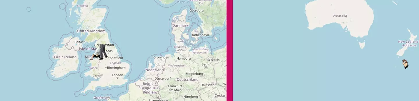 antipodesmap.com shows the exact opposite spot on Earth from where you're standing.