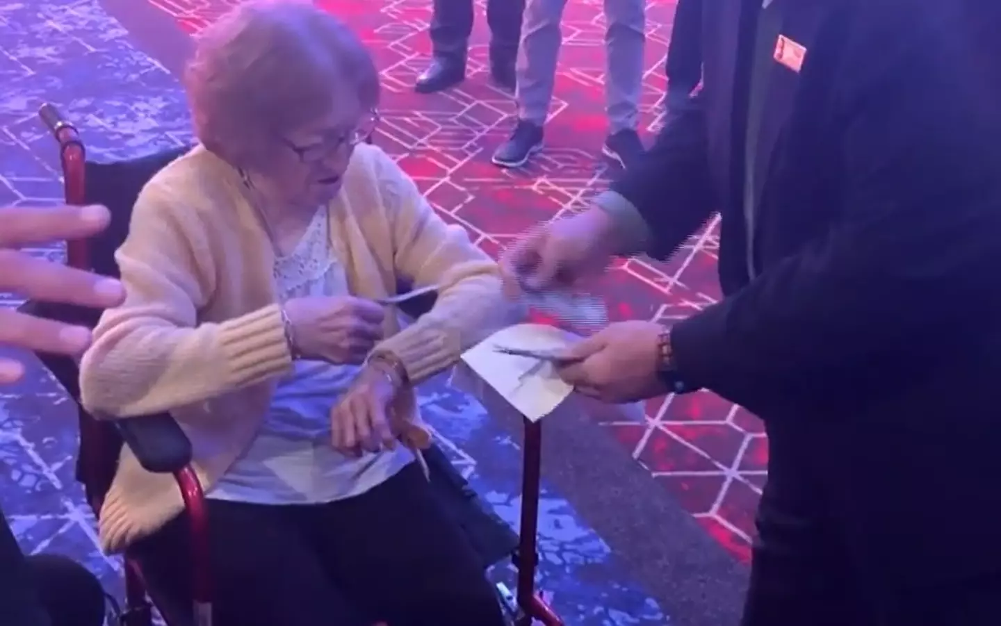 The 106-year-old got her money doubled at the casino.