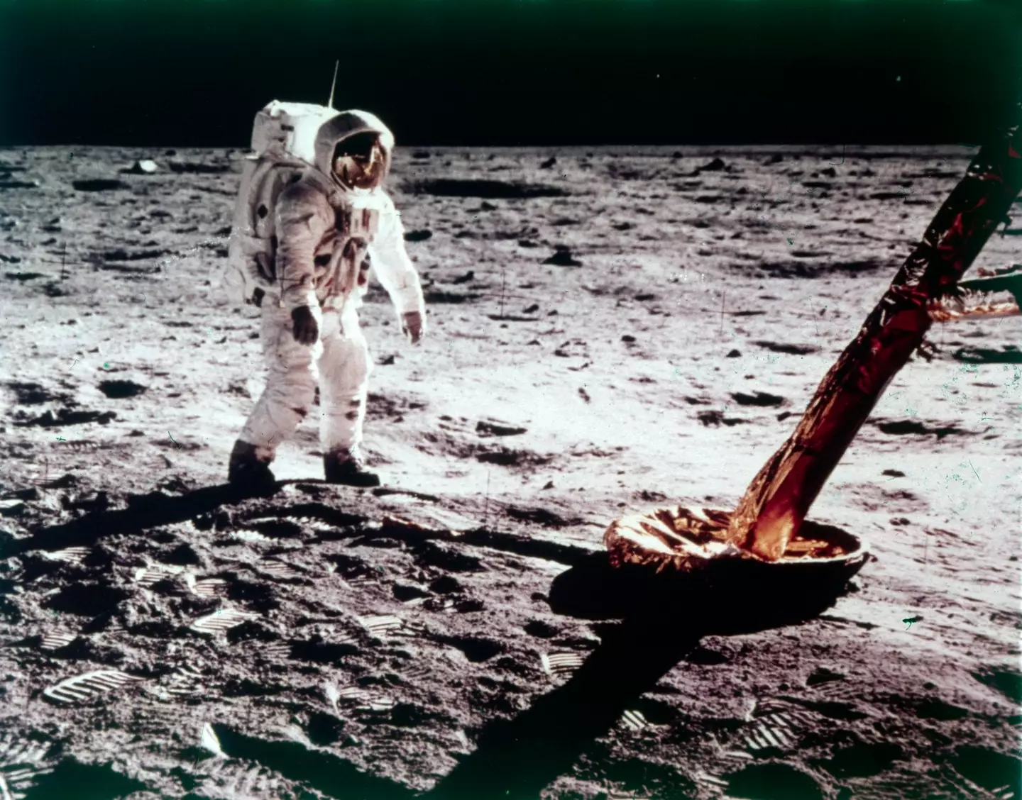 Buzz Aldrin pictured on the moon in July 1969. (Heritage Space/Heritage Images/Getty Images)