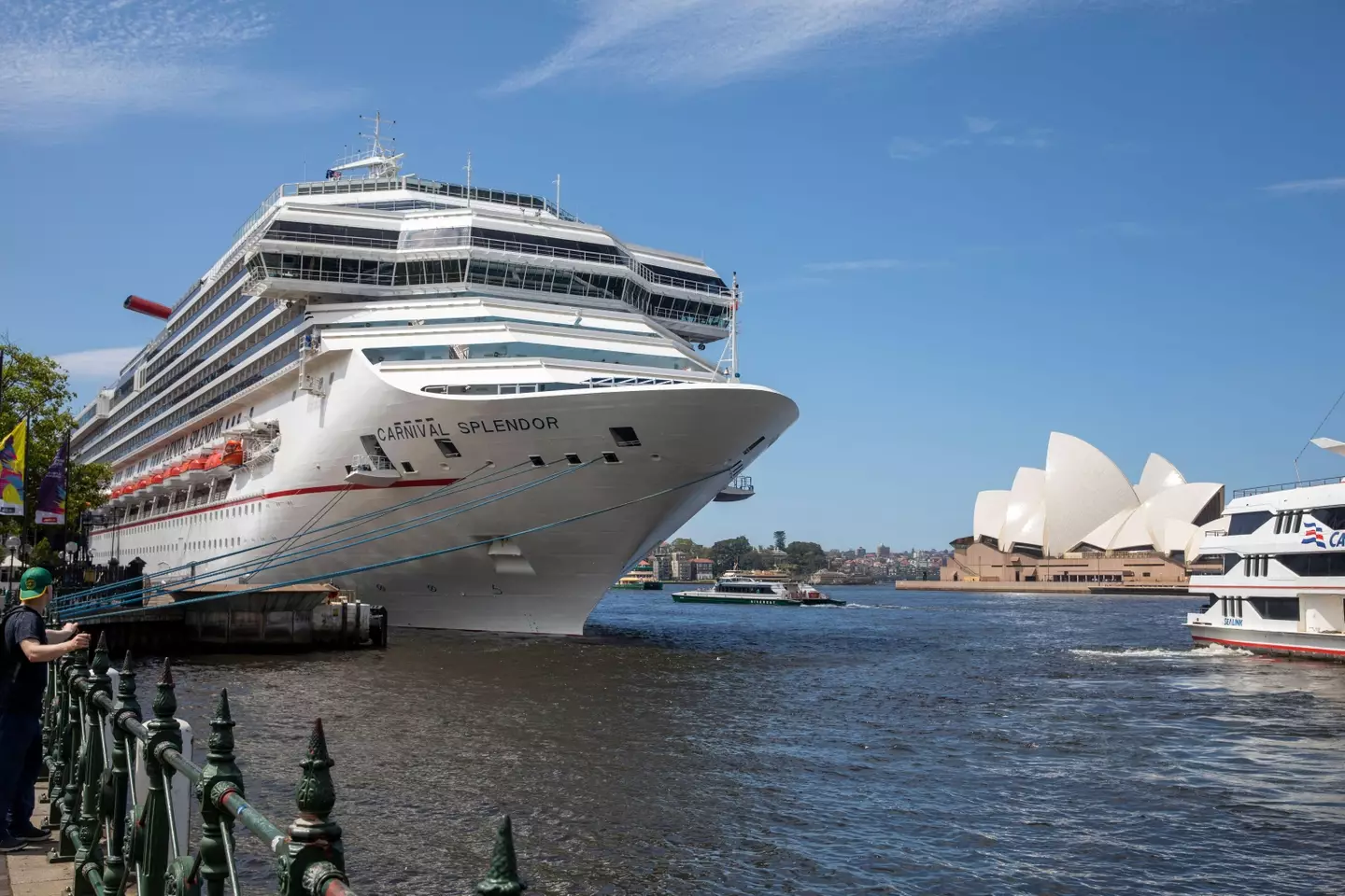 The man had been travelling on board the Carnival Splendor cruise ship.