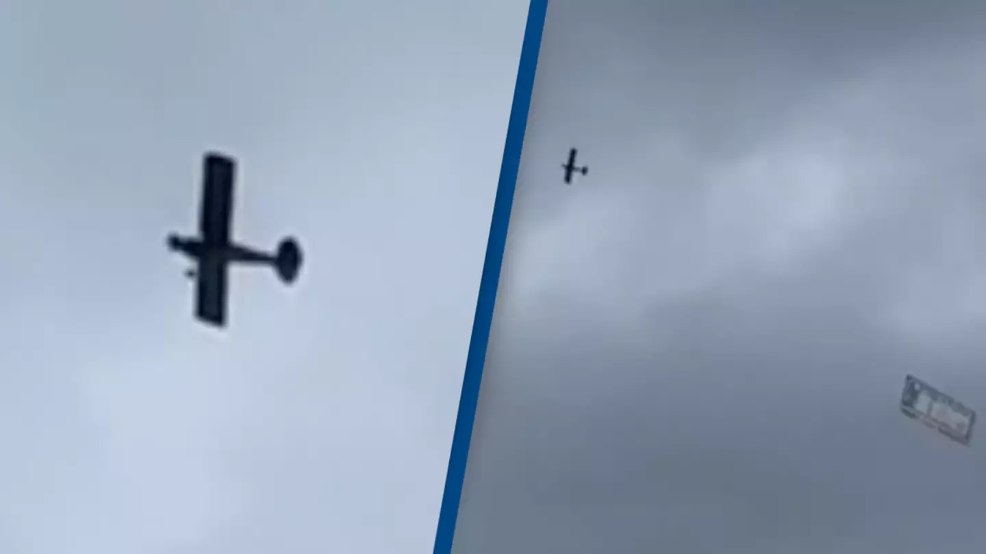 People spot 'glitch in the Matrix' as plane stops mid-flight and left floating in sky