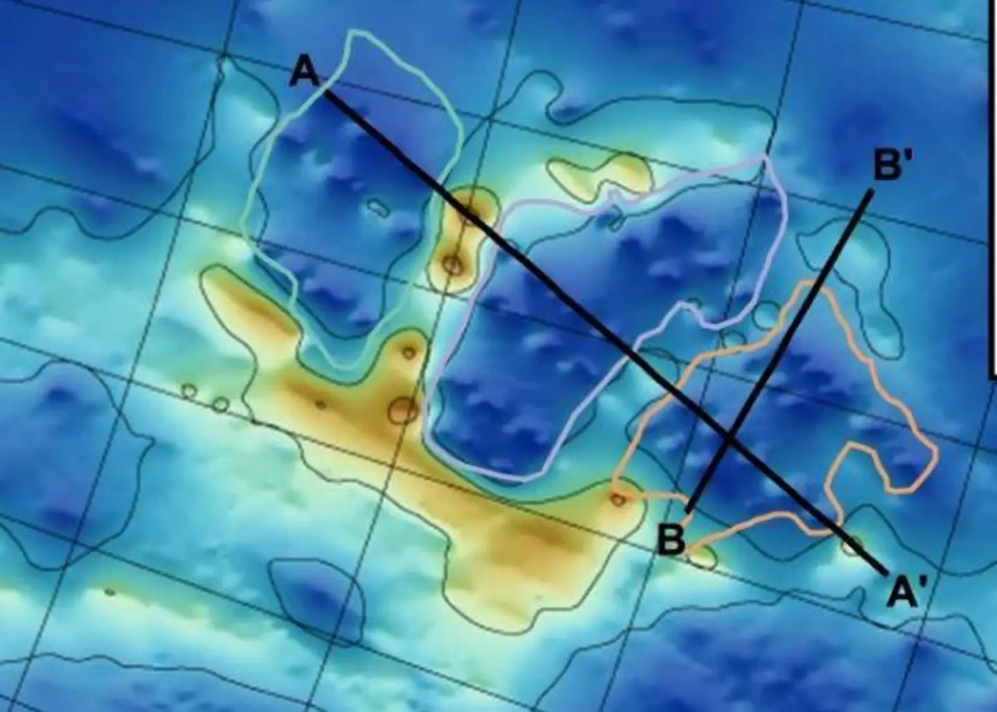 A map of the concealed area.