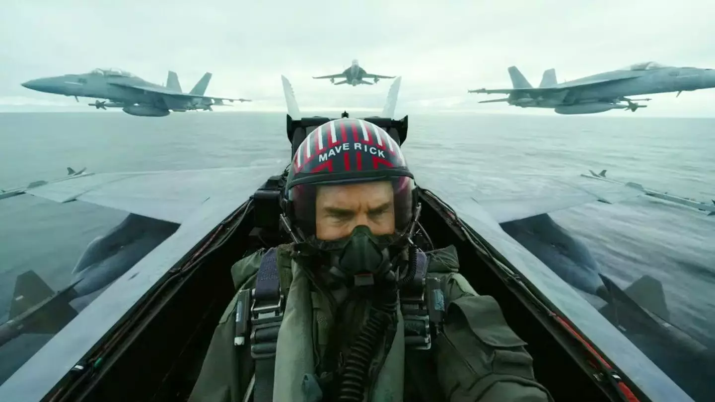 Tom Cruise in Top Gun Maverick.