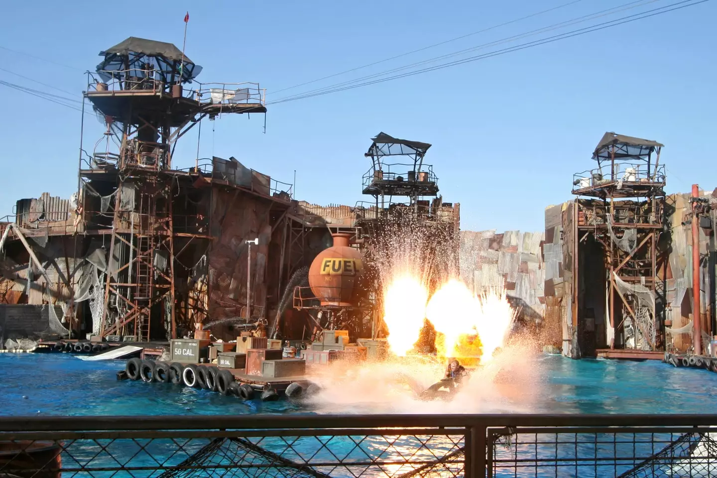 The incident occurred at the WaterWorld show at Universal Studios Hollywood.
