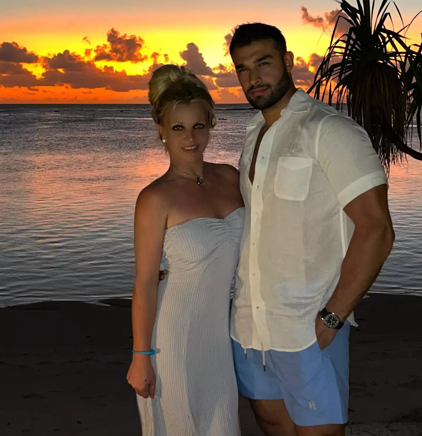 Britney Spears and Sam Asghari.