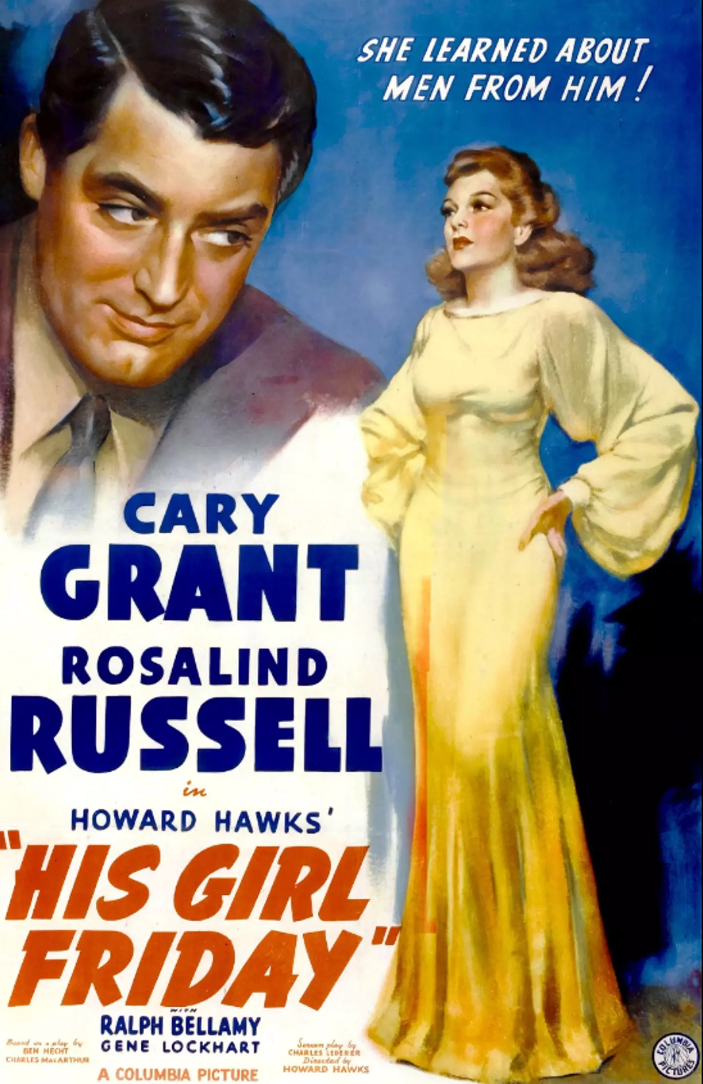 His Girl Friday is the second-oldest of his 10 selections.
