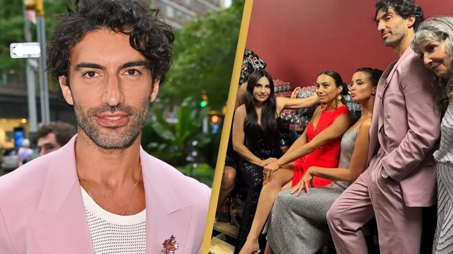 Justin Baldoni shares pictures of his family 'being held in basement' at It Ends With Us premiere