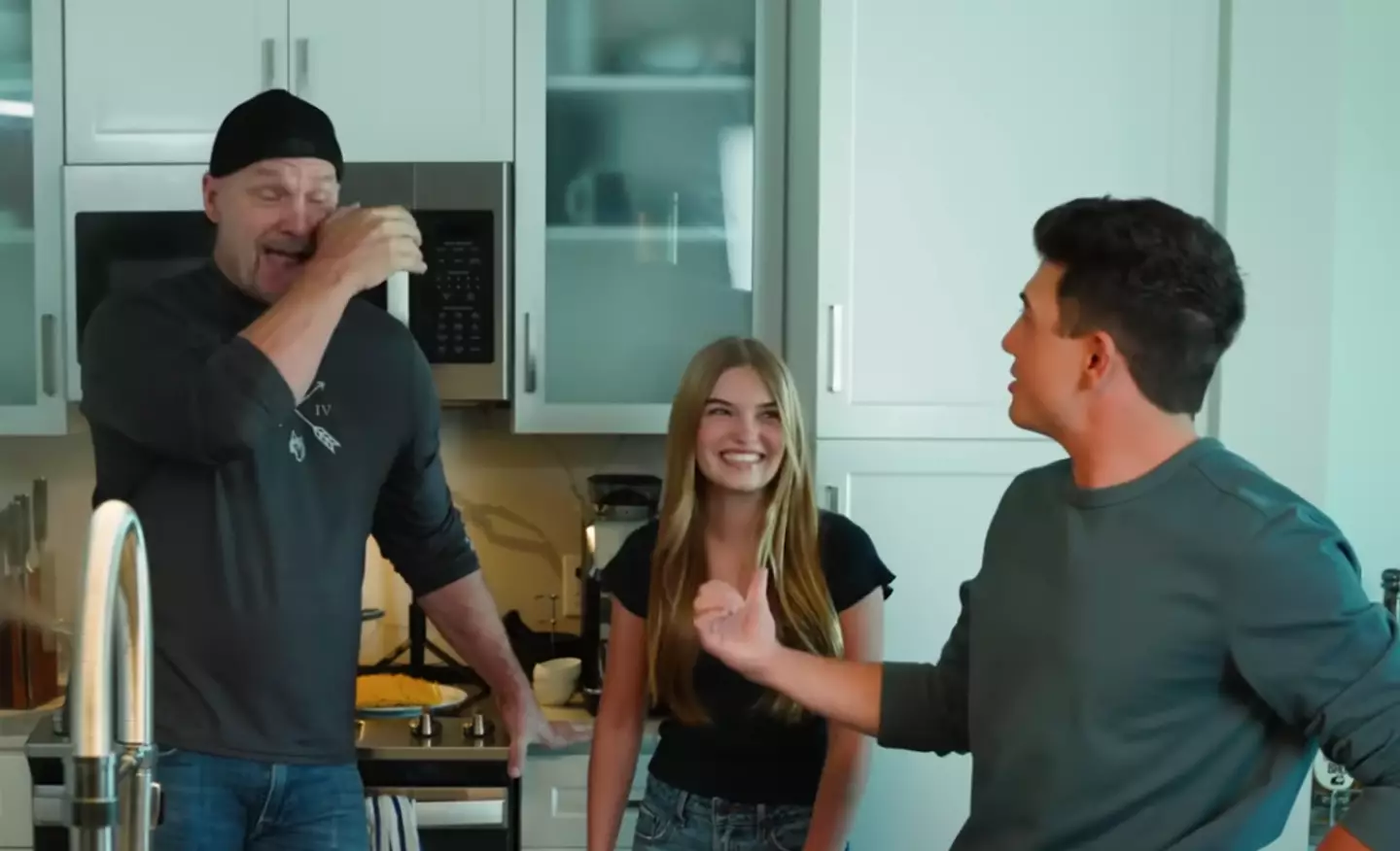 It's a heartwarming moment.