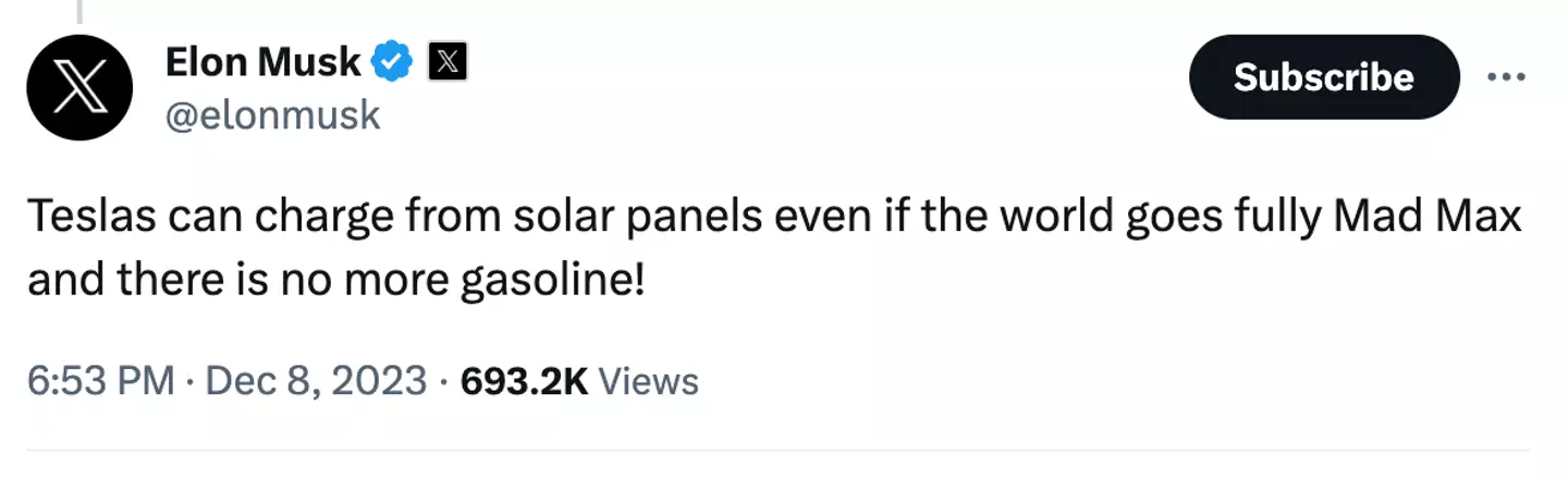 Elon Musk seemed to miss the mark with his comment.