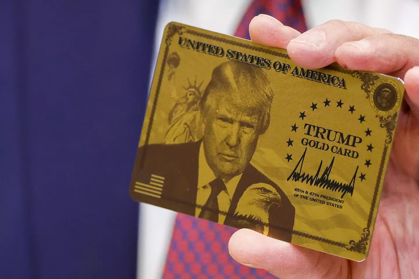 Trump's Gold Card acts as a fast-track to lawful permanent residency (Will Oliver/EPA/Bloomberg via Getty Images)