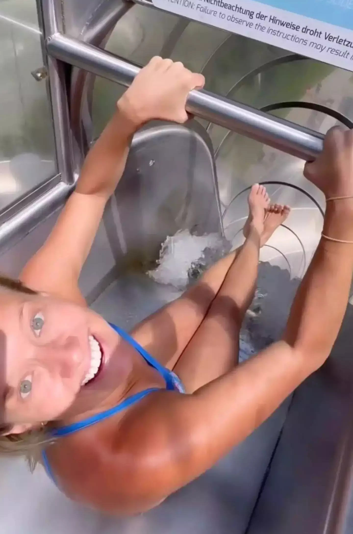 The diver said she never intended to 'mock' safety instructions (Instagram/@rhiannan_iffland)
