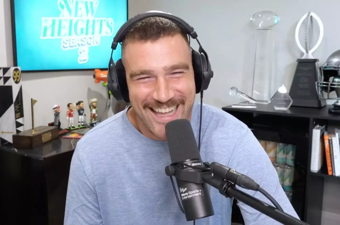 Kelce said that Swift was 'ballsy' for showing up to his game in Kansas.