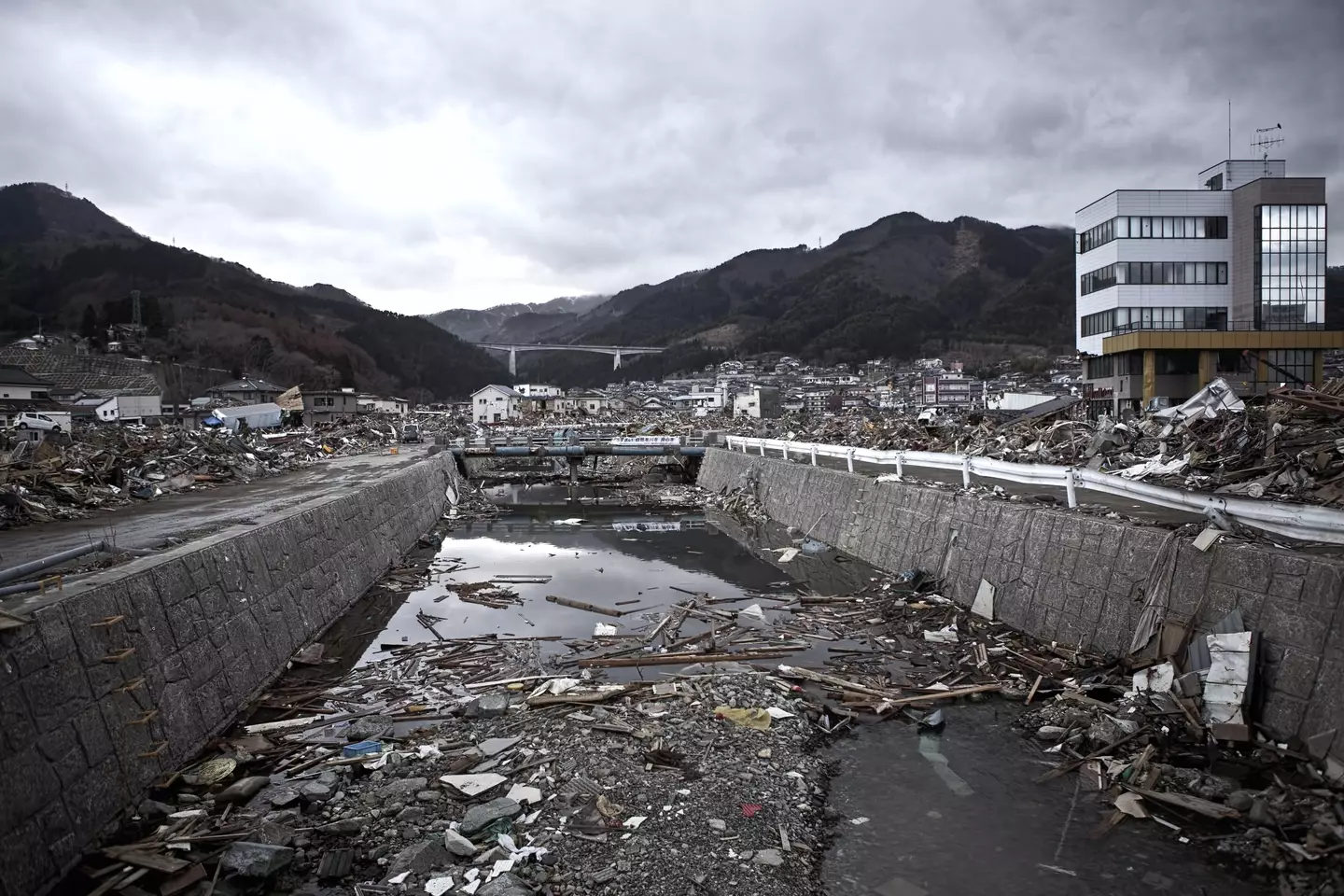 Fukushima, Japan, in the wake of the tsunami that tore through the prefecture.