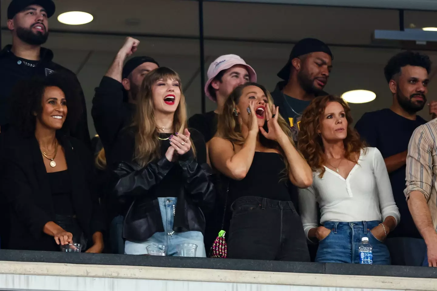 Taylor Swift attended Sunday's NFL game with fellow A-lister Blake Lively.