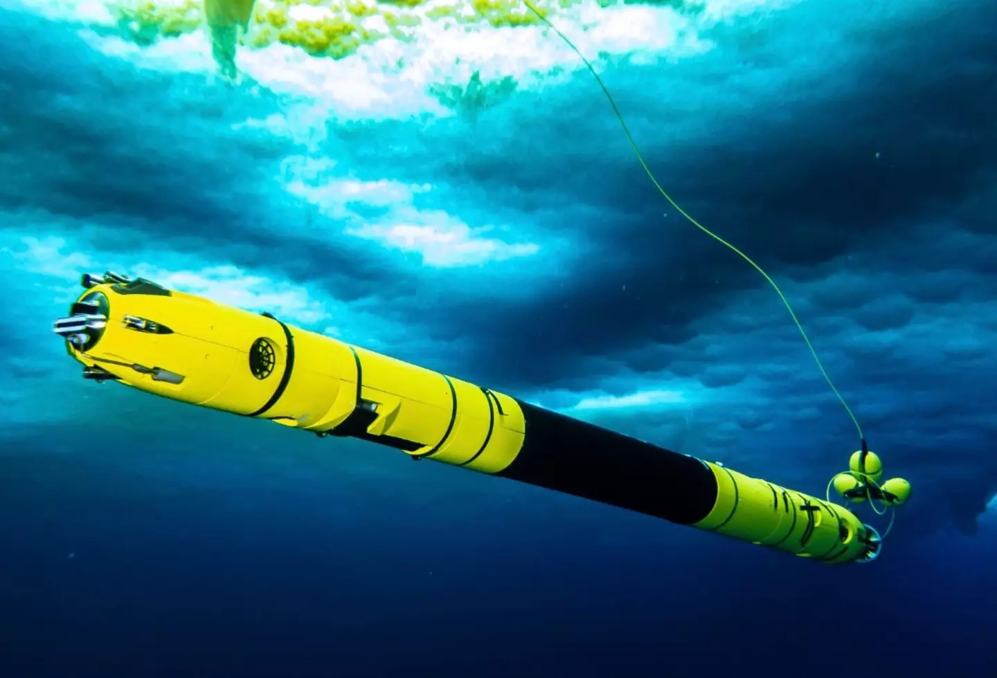 The team sent a robot down beneath the surface of the glacier to see what was going on.