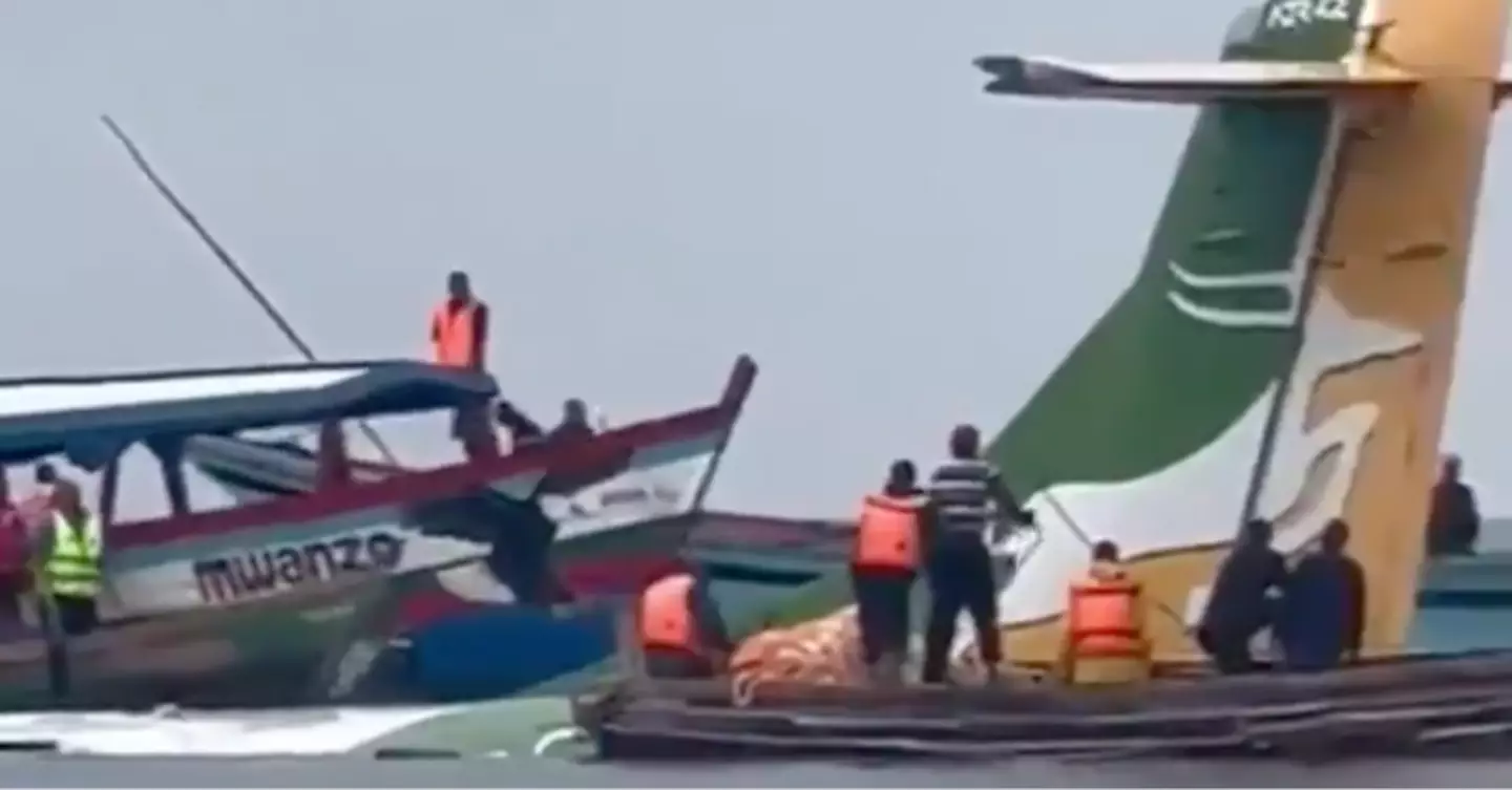 Rescue teams are working to remove passengers safely.