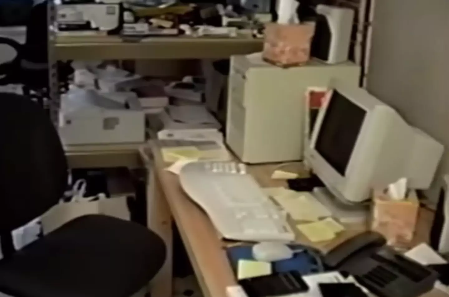 Bezos' old desk.
