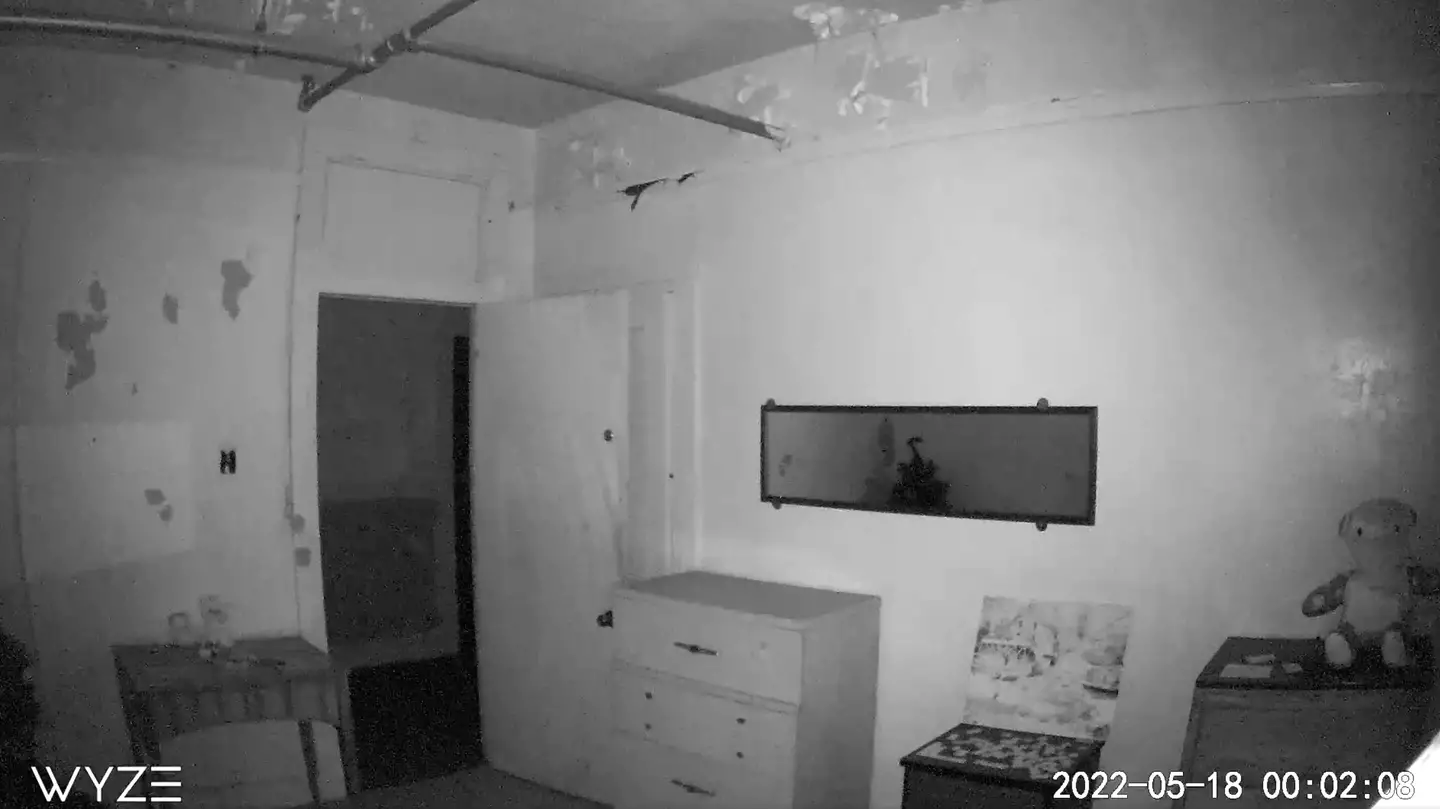 The creepy recording has left viewers perplexed.