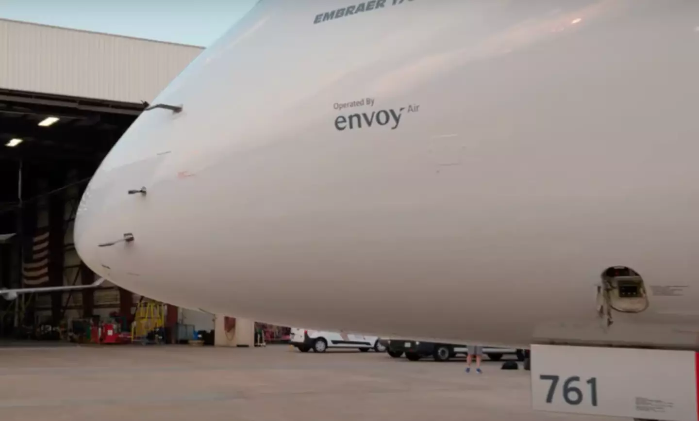The incident took place on an Envoy plane (YouTube/Envoy)