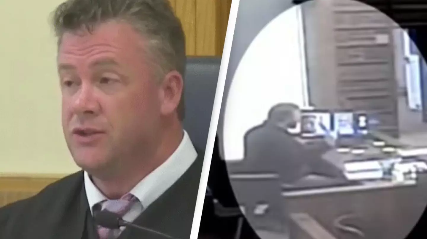 Video shows shocking moment judge pulled out gun in court