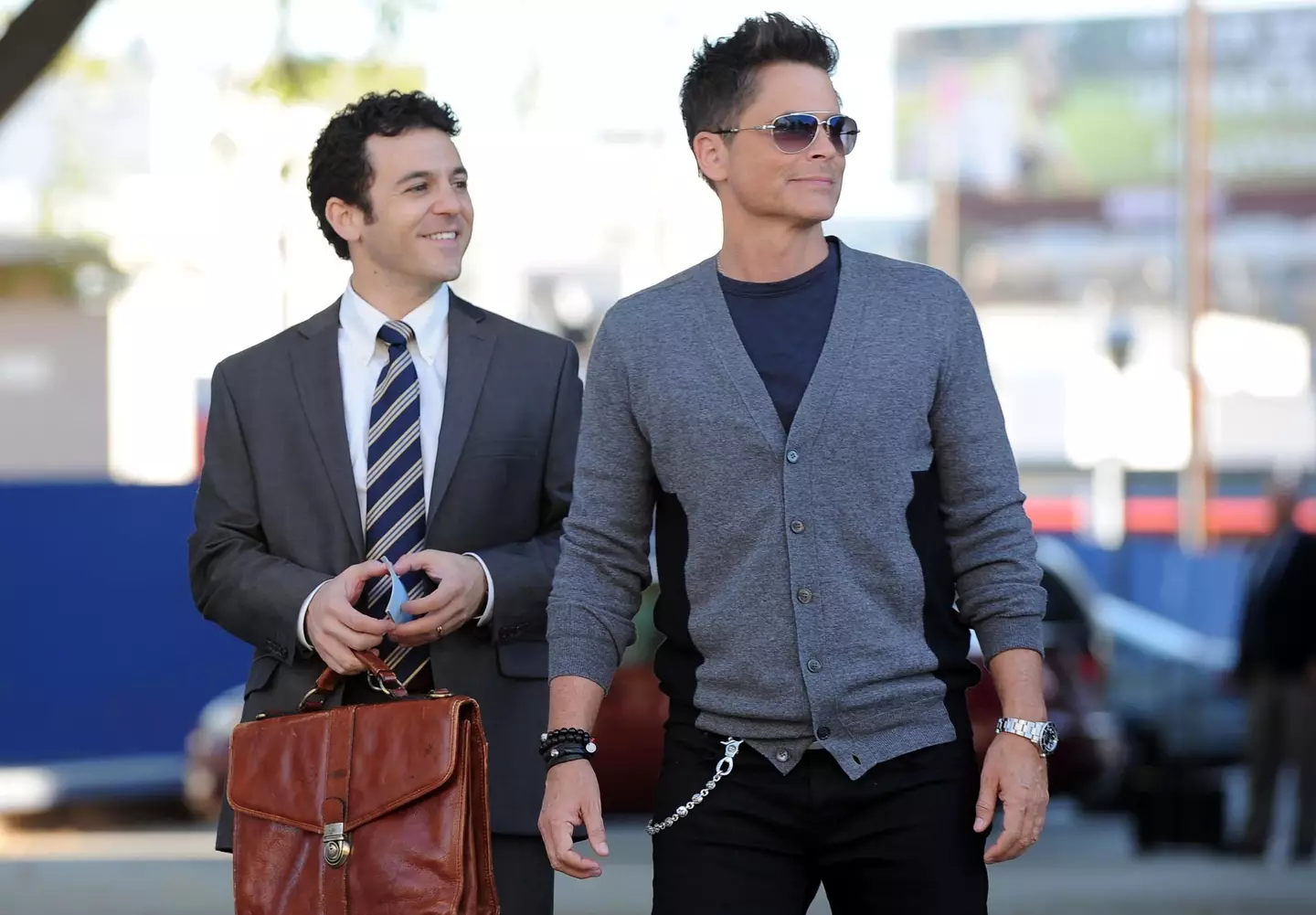 Similar claims were made while Savage starred in The Grinder alongside Rob Lowe.