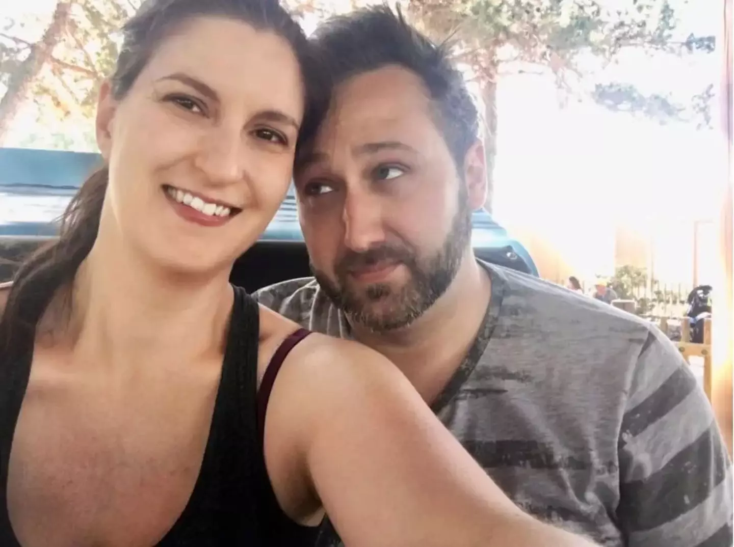 The couple's suspicions were raised when their 'daughter' had darker skin than the pair of them(Family handout)