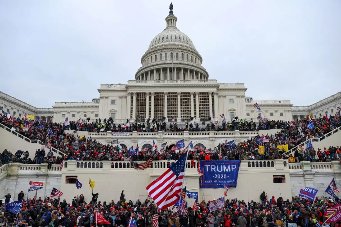 Trump supporters stormed the US Capitol on January 6, 2021 (Tayfun Coskun/Anadolu Agency via Getty Images)
