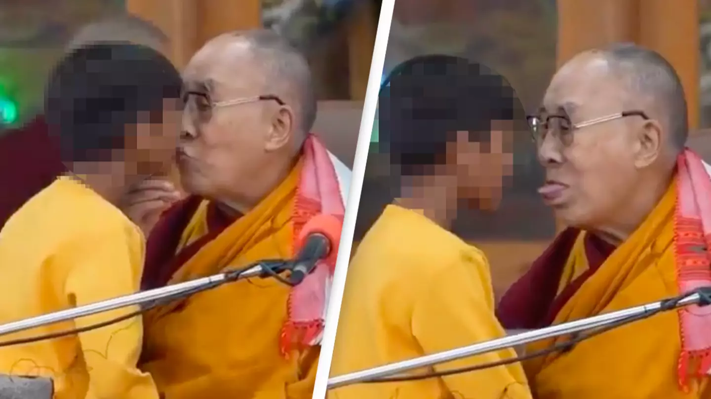 Dalai Lama defended for 'Tibetan way of expression' after asking boy to 'suck his tongue'