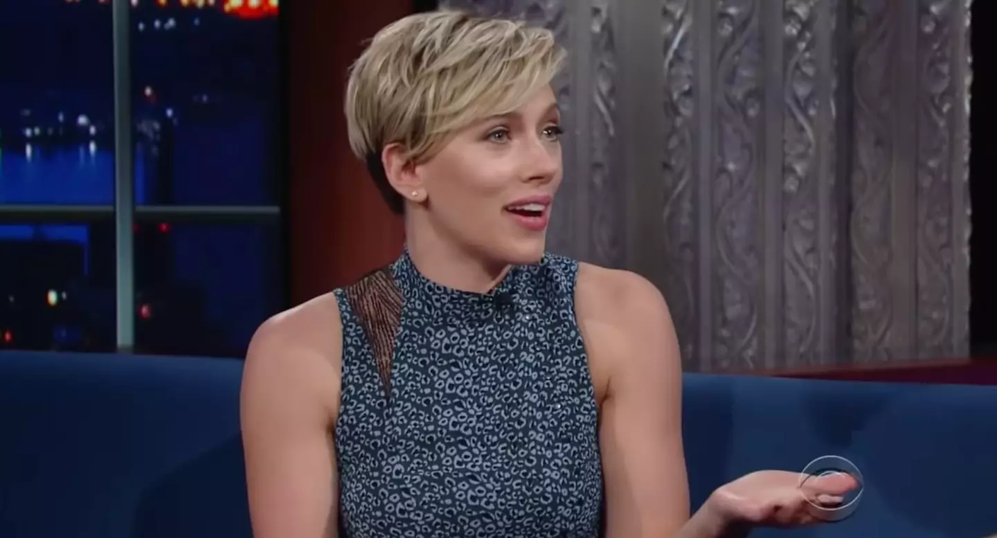 Scarlett Johansson explained her relationship to Geraldine Dodd on The Late Show.