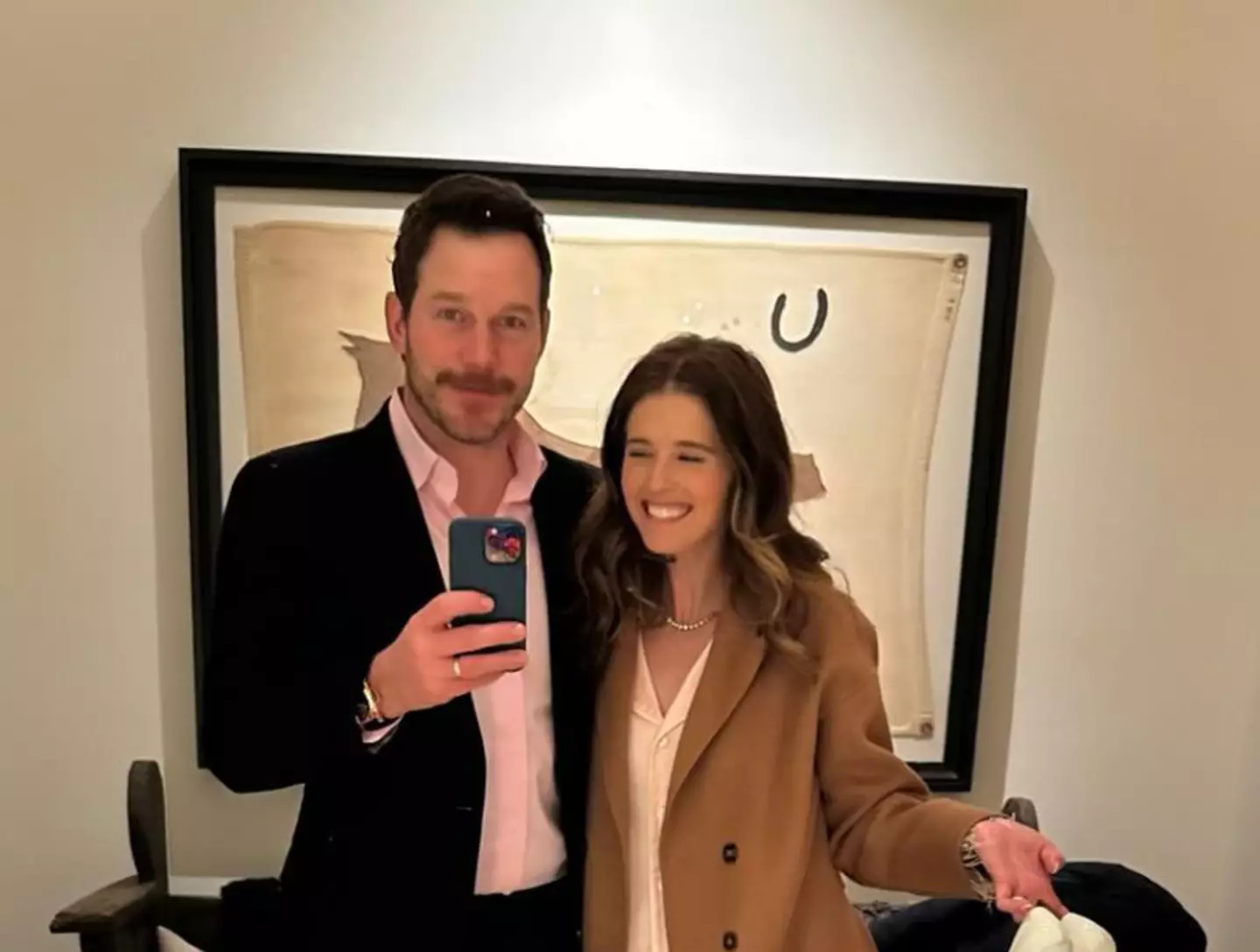 Pratt figured out who his wife's 'hall pass' is. (Instagram/@prattprattpratt)