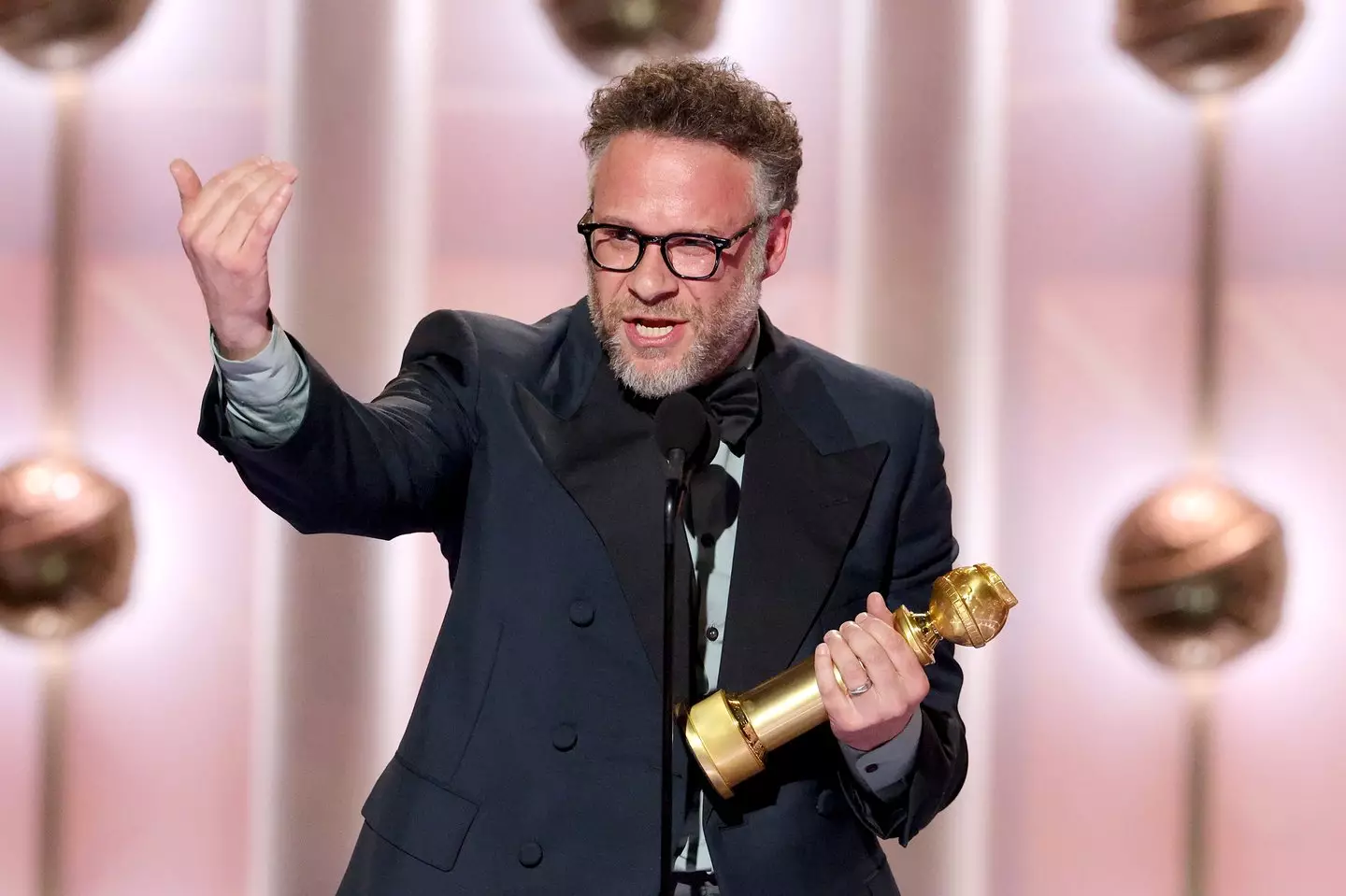 Anderson is hopeful she will eventually get an apology from Rogen for the show (Kevork Djansezian/CBS via Getty Images)